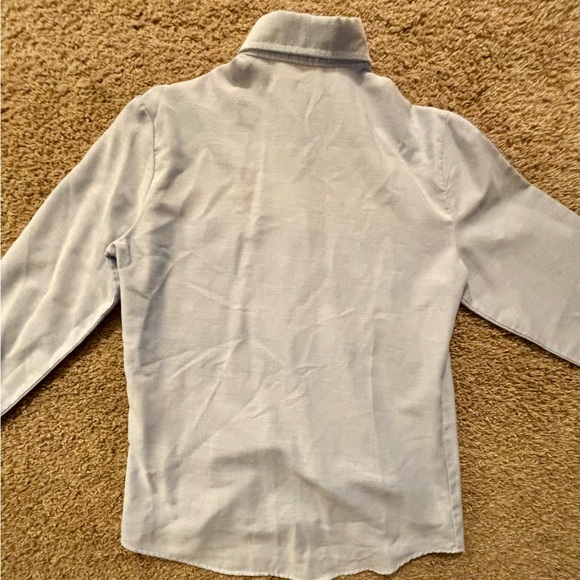 Chic by h.i.s Womans size Lg. Light blue button up fitted shirt Vintage Like new - Picture 16 of 16